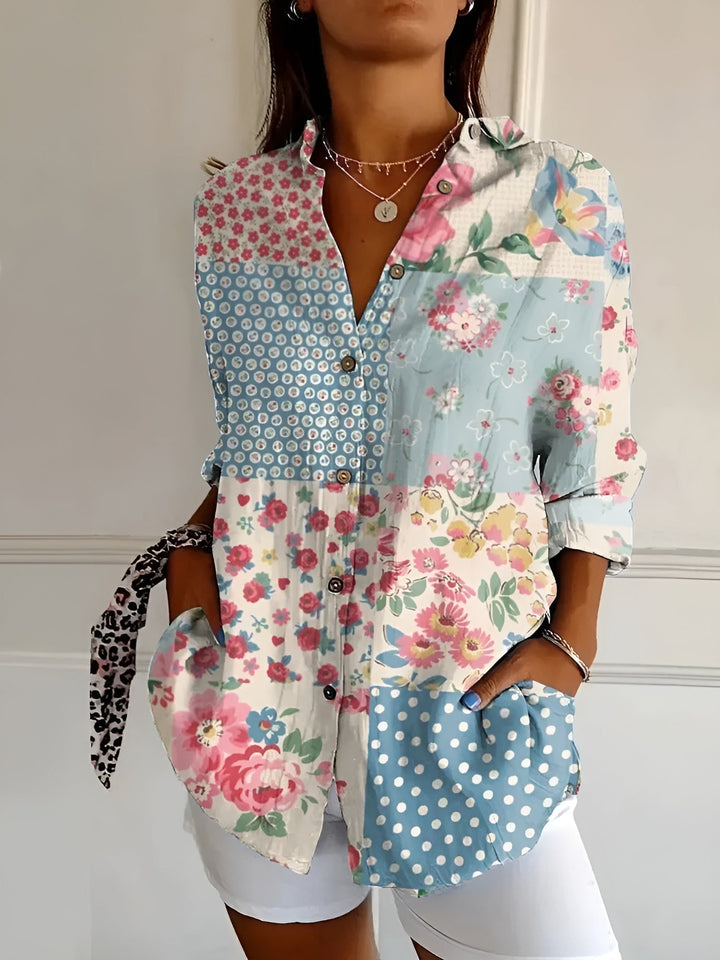 Avril | Women's Chic Blouse with Whimsical Prints