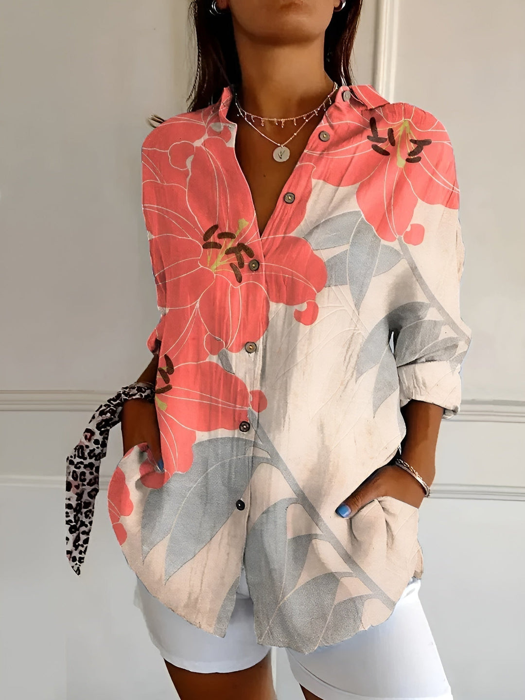 Avril | Women's Chic Blouse with Whimsical Prints