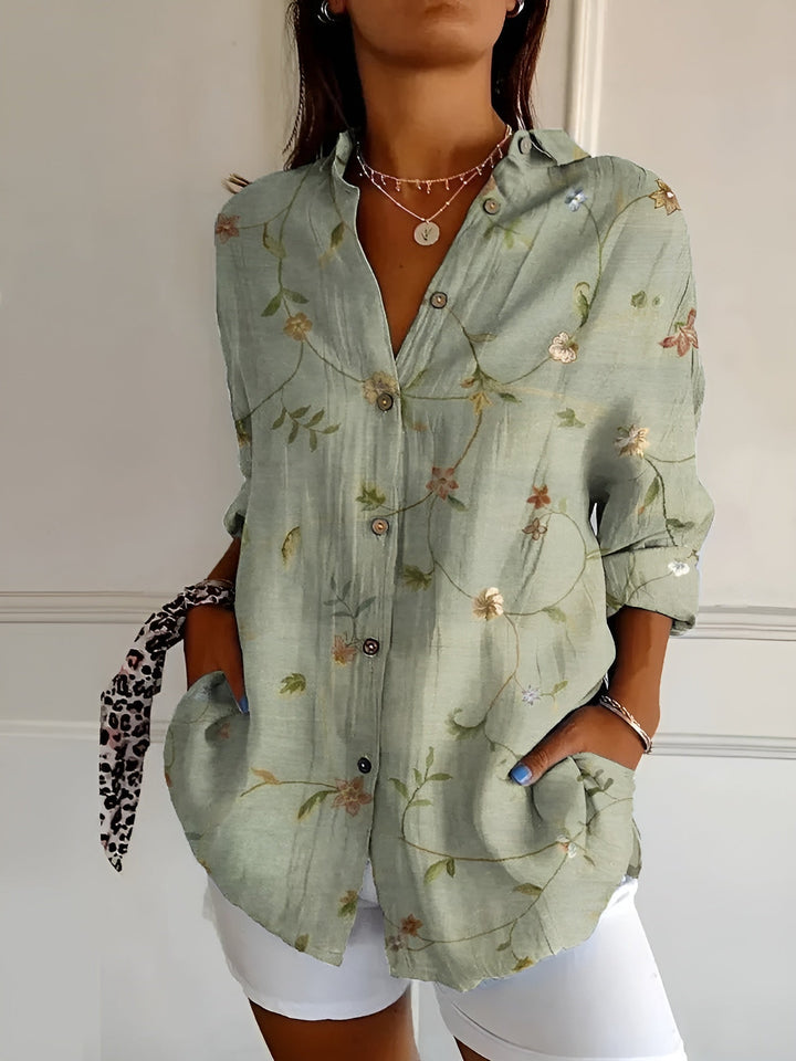 Avril | Women's Chic Blouse with Whimsical Prints