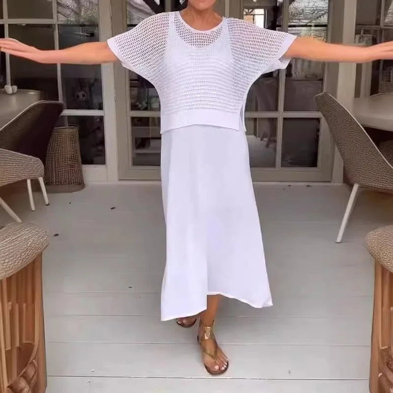 Alma | Women's Timeless 2-Piece Set with Short Sleeve