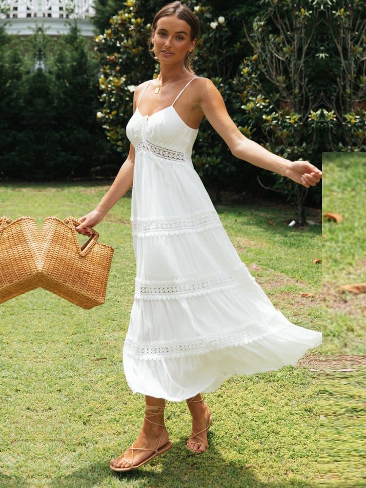 Sophie | Women's White Maxi Beach Dress
