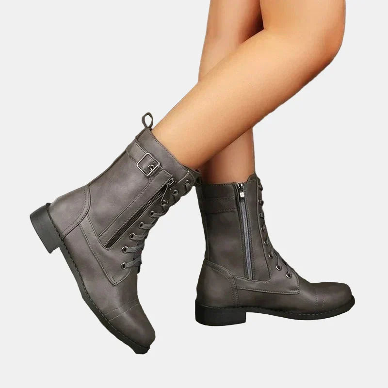 Bailey | Women's Cushioned Lace-Up Round Toe Autumn Boots