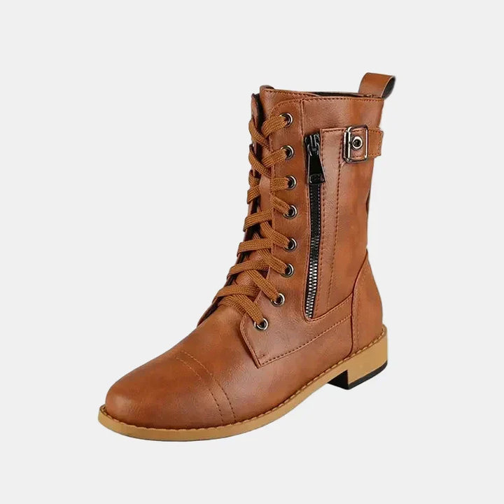 Bailey | Women's Cushioned Lace-Up Round Toe Autumn Boots